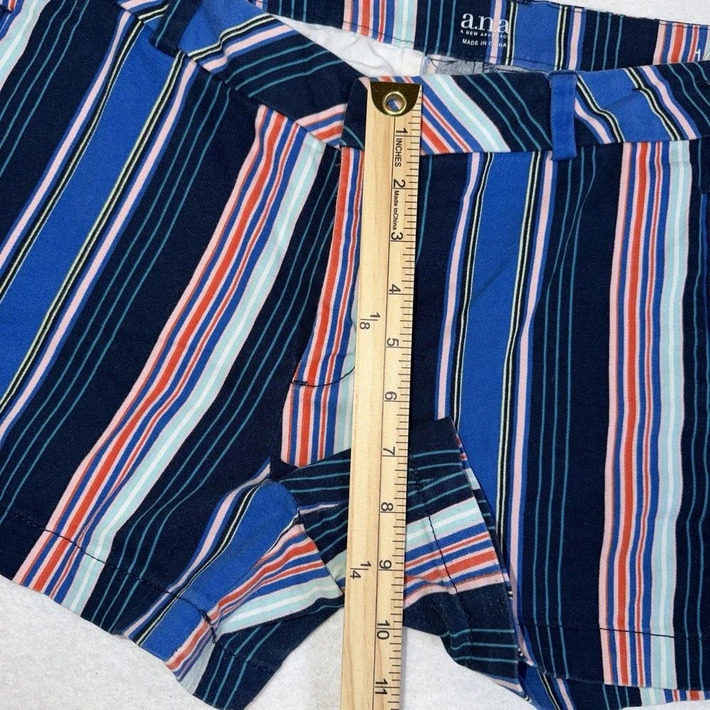 a.n.a. New Approach Striped Twill Shorts ~‎ Women's Size 14
